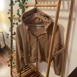 AE Cropped Zip-Up Hoodie